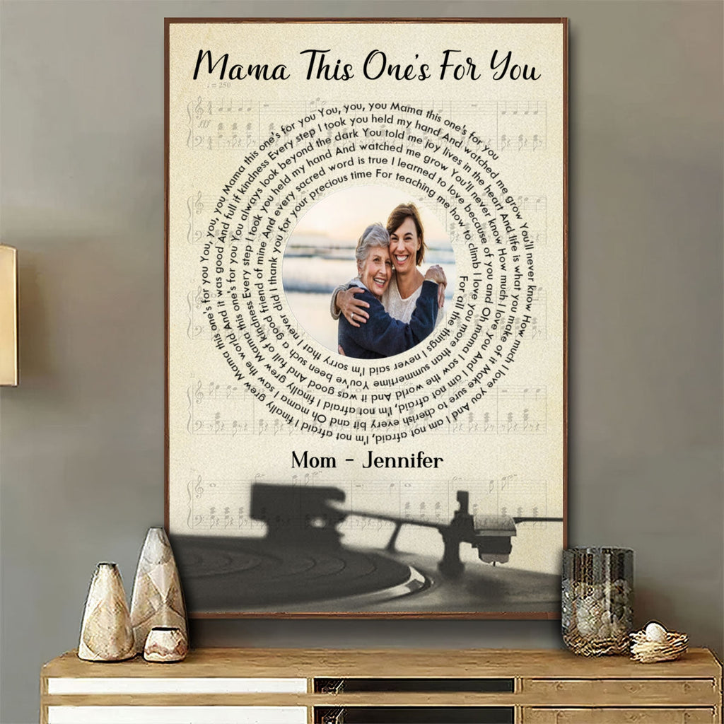 This Is For You Mom - Personalized Poster