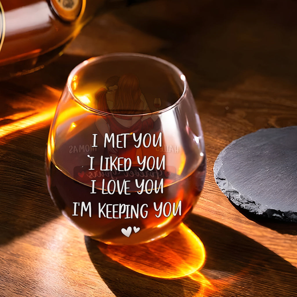 Forever Yours - Personalized Wine Glass