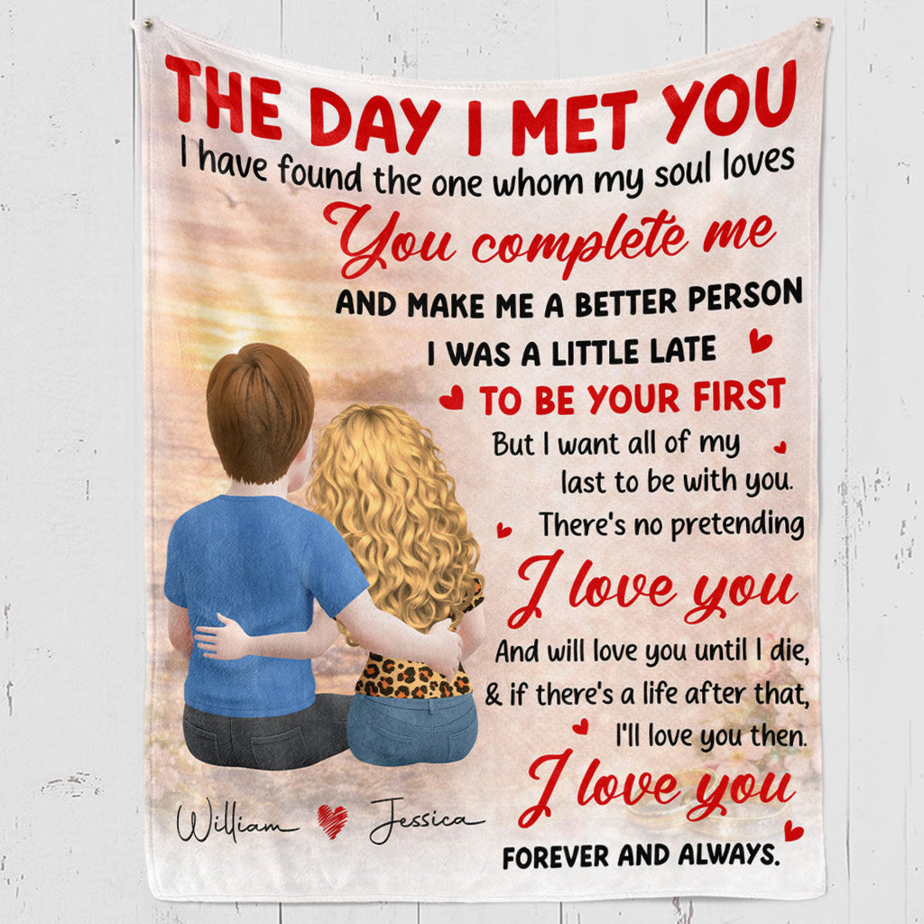 The Love That Found Me - Personalized Fleece Blanket