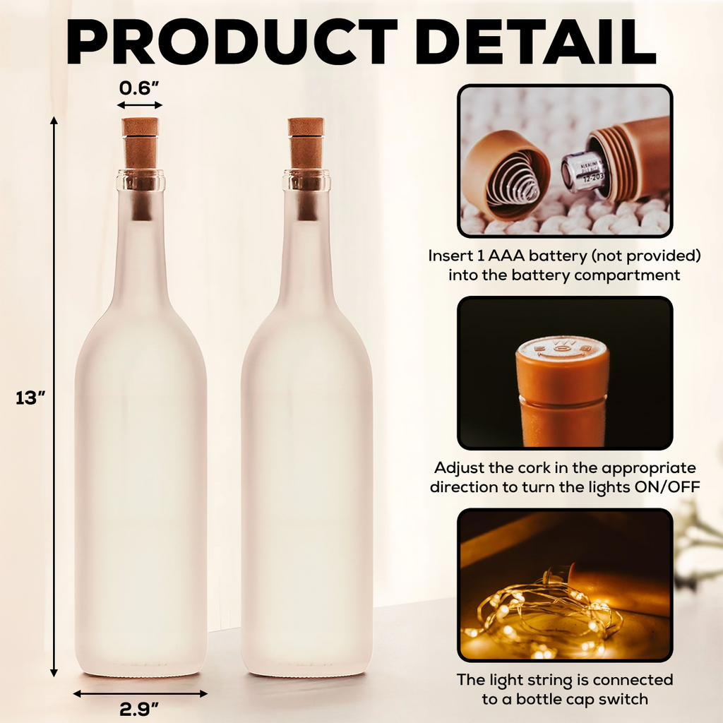 You And Me We Got This - Personalized Bottle Lamp