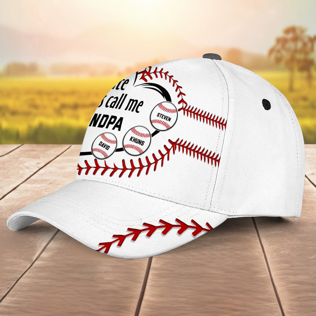 My Favorite Player Call Me Grandpa Dad - Personalized Classic Cap