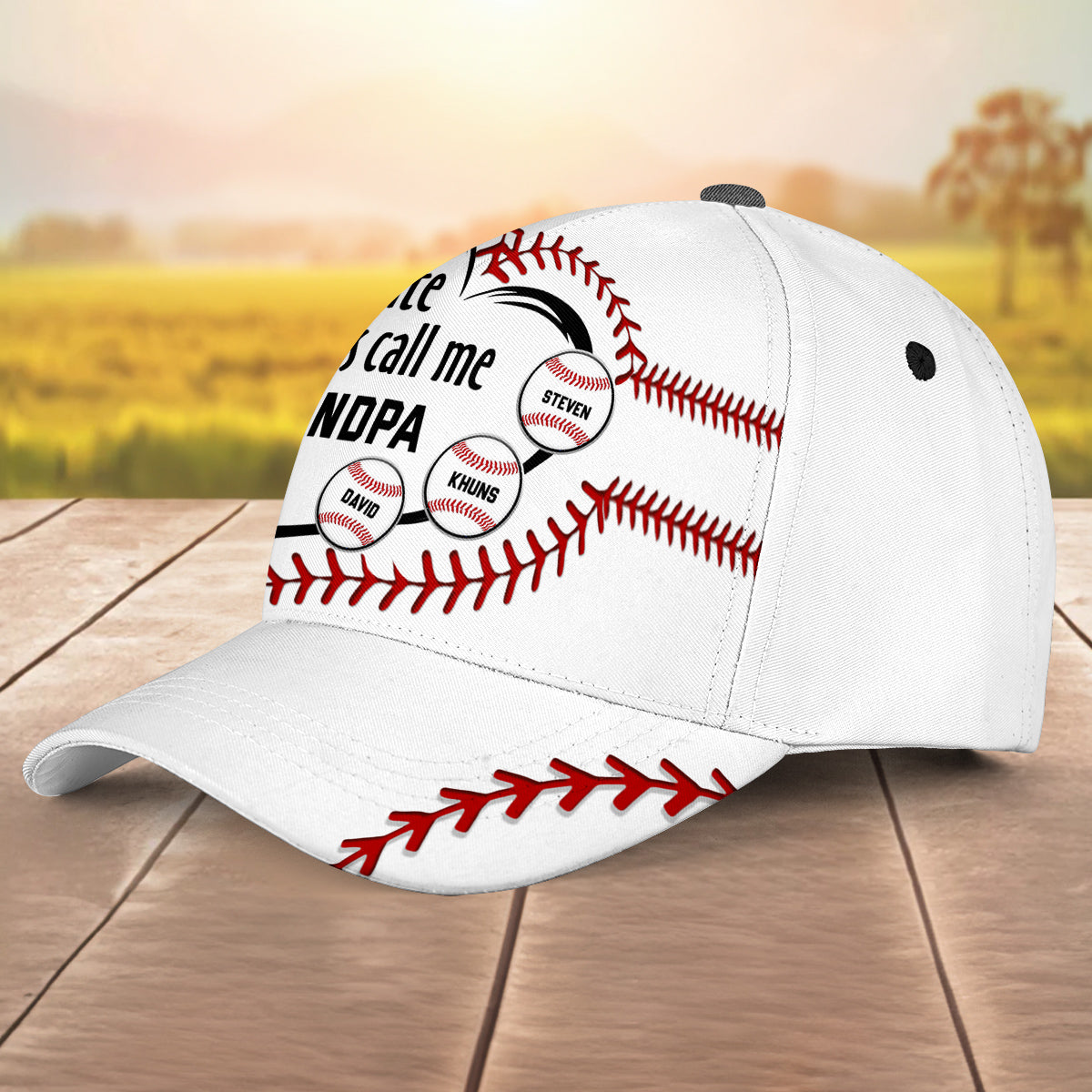 My Favorite Player Call Me Grandpa Dad - Personalized Classic Cap