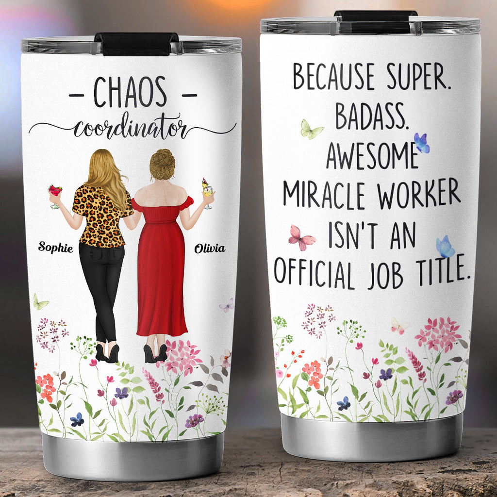 Custom Christmas Birthday Team Appreciation Gifts For Coworker • Chaos Coordinator - Personalized Tumbler