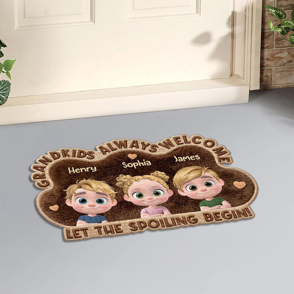 Spoiled Here - Personalized Doormat