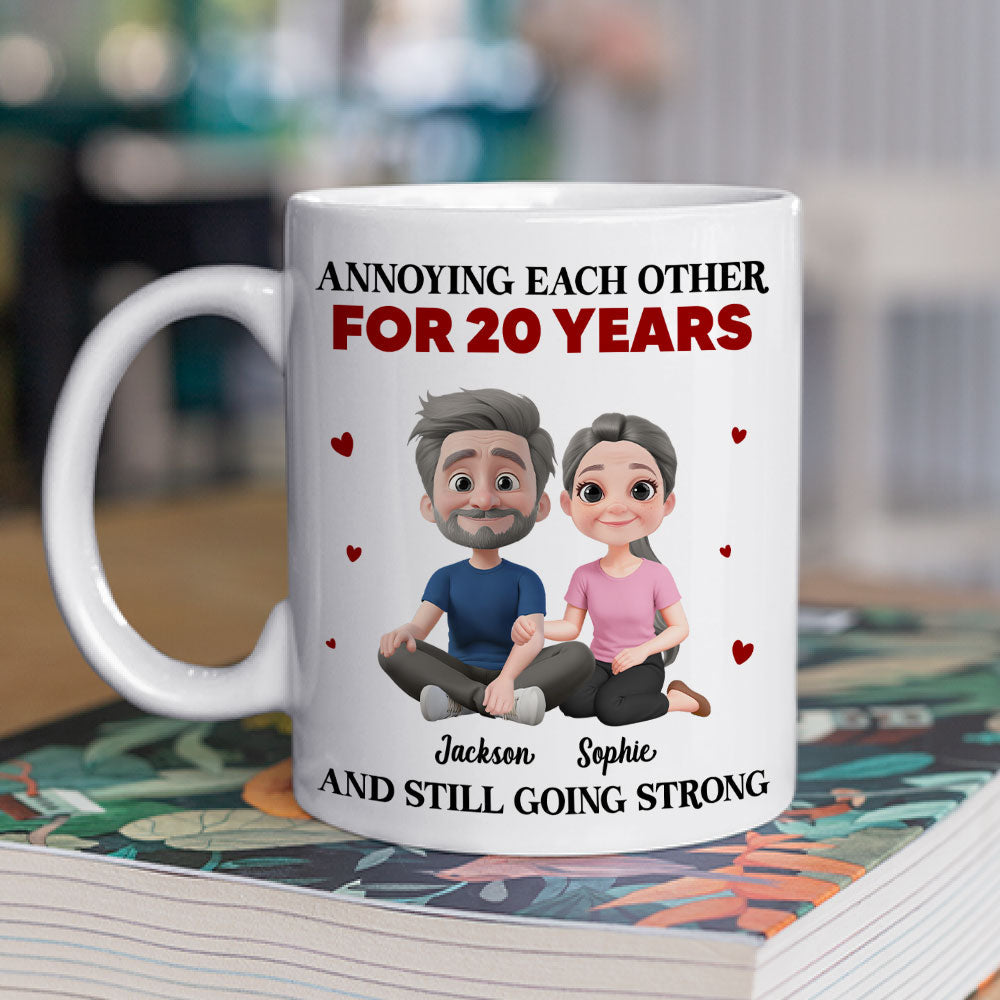 Custom Anniversary Keepsake Gifts For Couple • Couple Annoying For Years - Personalized Coffee Mug