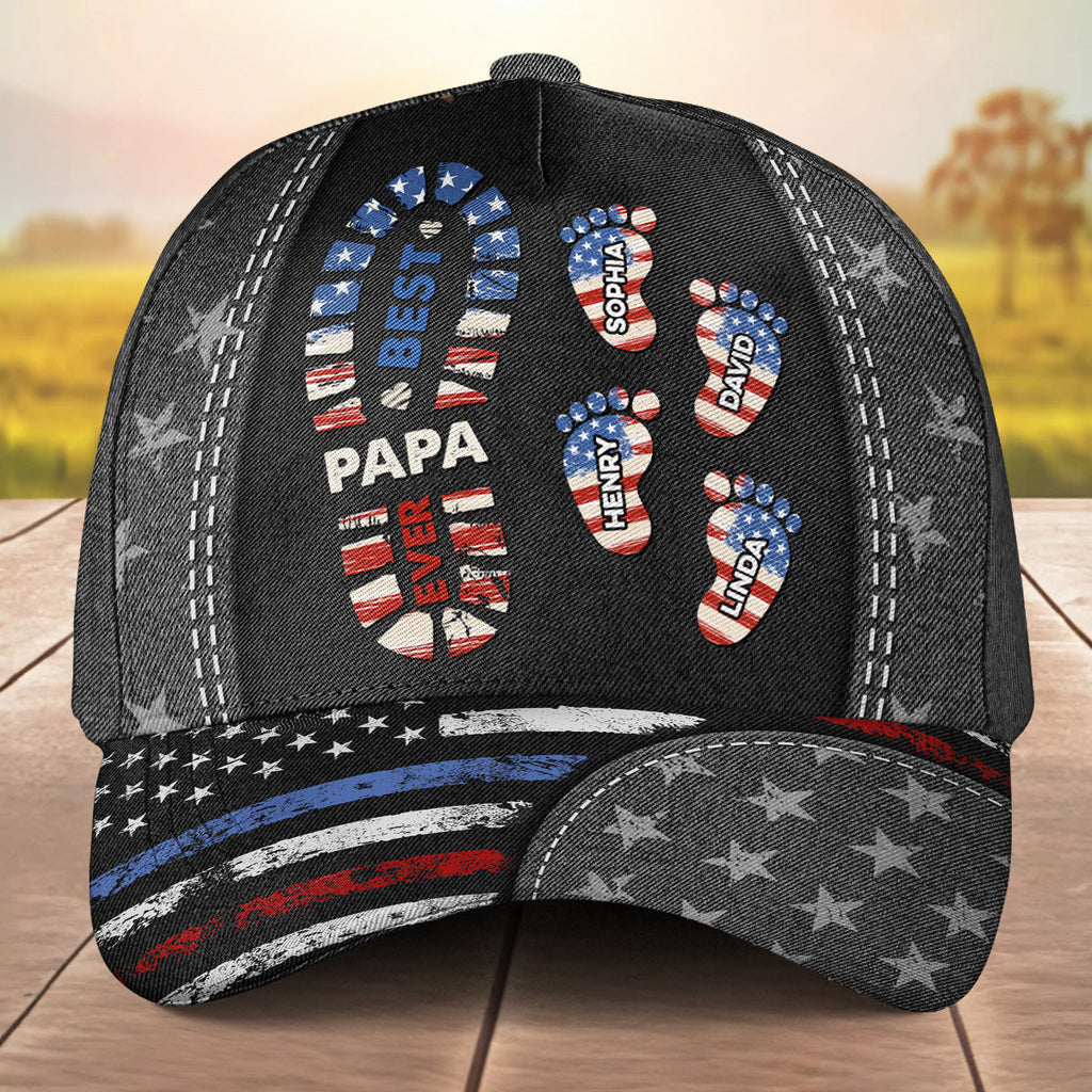 Best Papa Ever Version 2 - Personalized Classic Cap