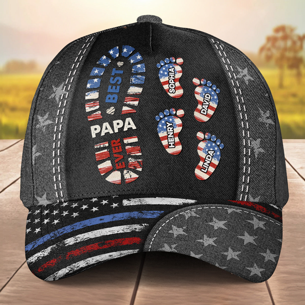Best Papa Ever Version 2 - Personalized Classic Cap