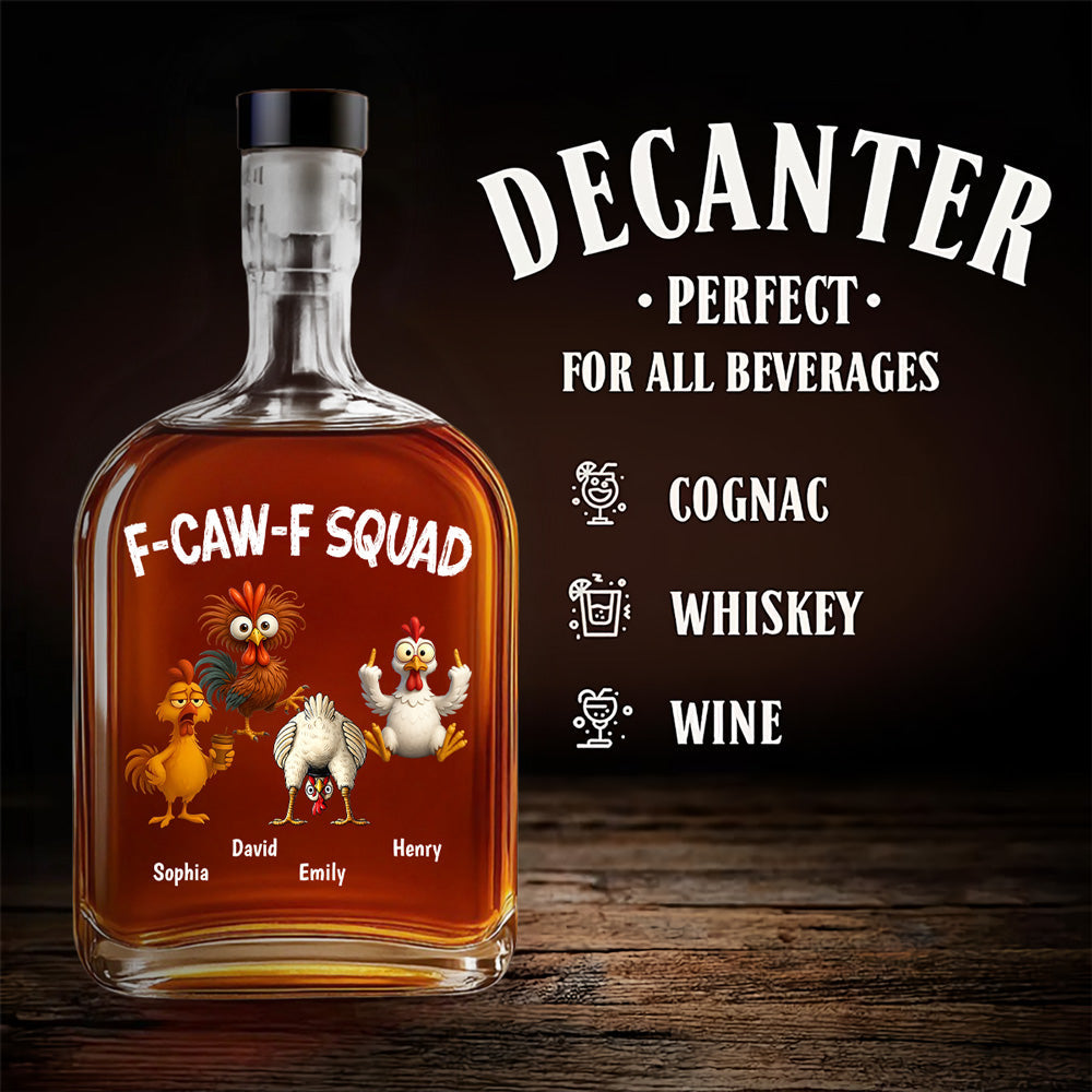 FACWF Squad - Personalized Spirits Decanter