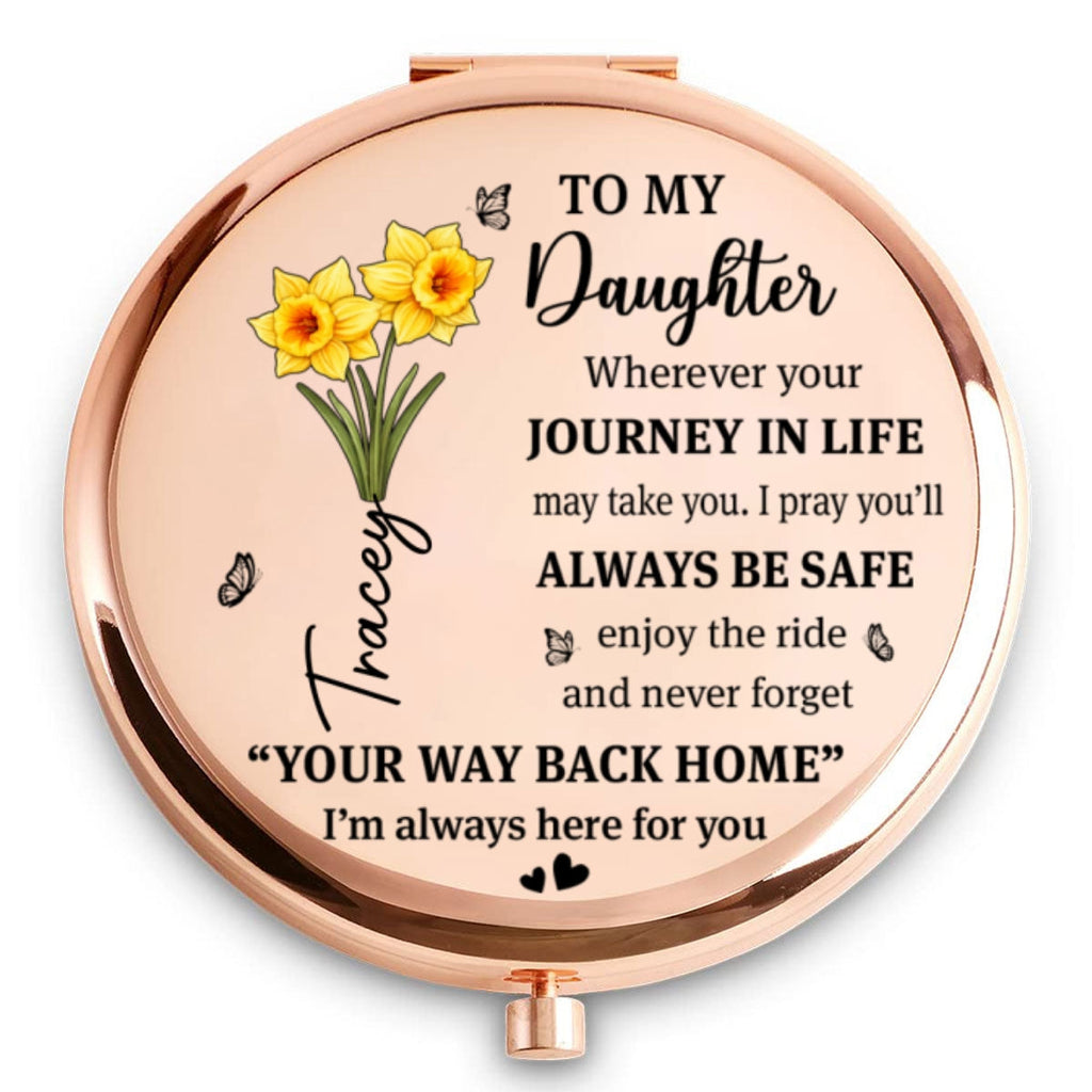 Come Home Anytime My Love - Personalized Compact Mirror