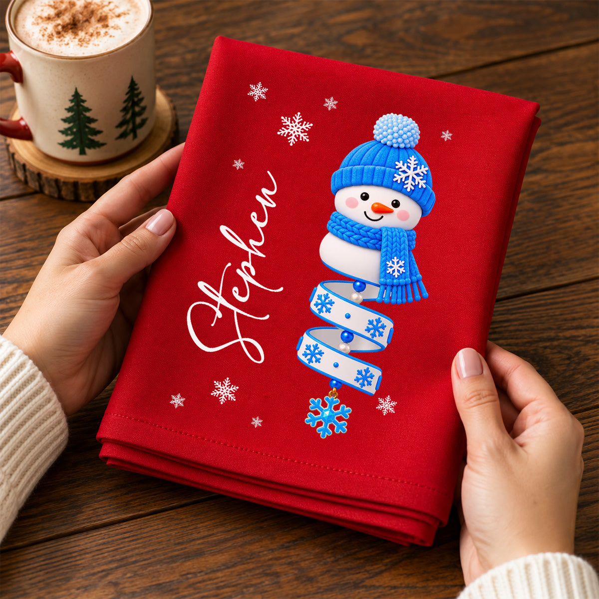 Our Party Christmas - Personalized Napkin