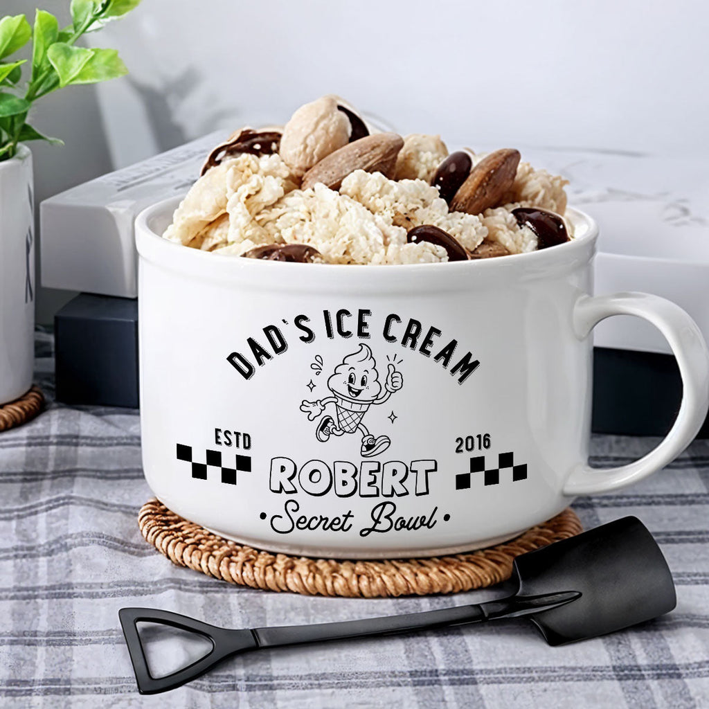 Reserved For Dad Only - Personalized Ceramic Bowl