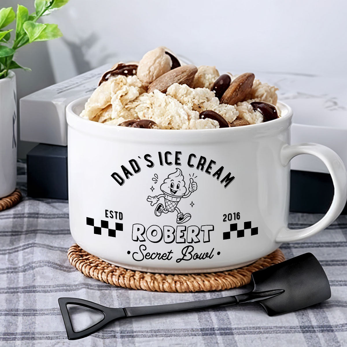 Reserved For Dad Only - Personalized Ceramic Bowl