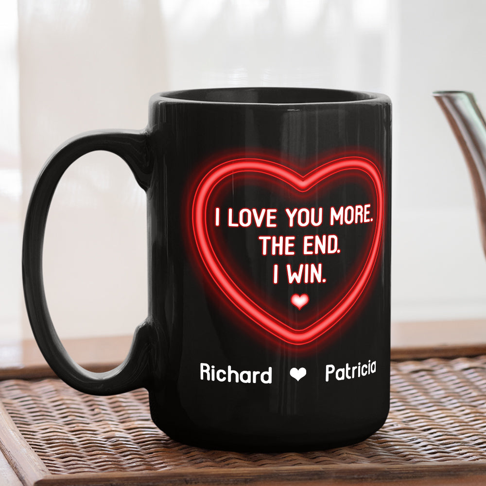 Custom Anniversary Keepsake Gifts For Couple • I Love You More Forever - Personalized Coffee Mug