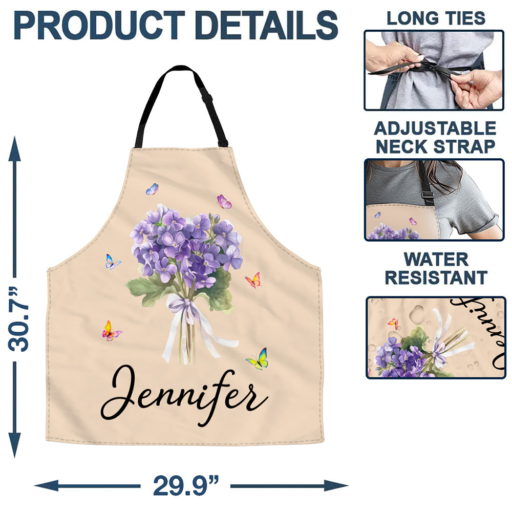 Beautiful Flower - Personalized Apron