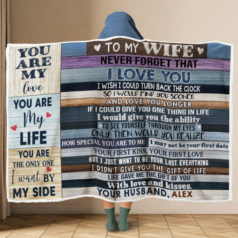 You Are My Love - Personalized Hooded Blanket