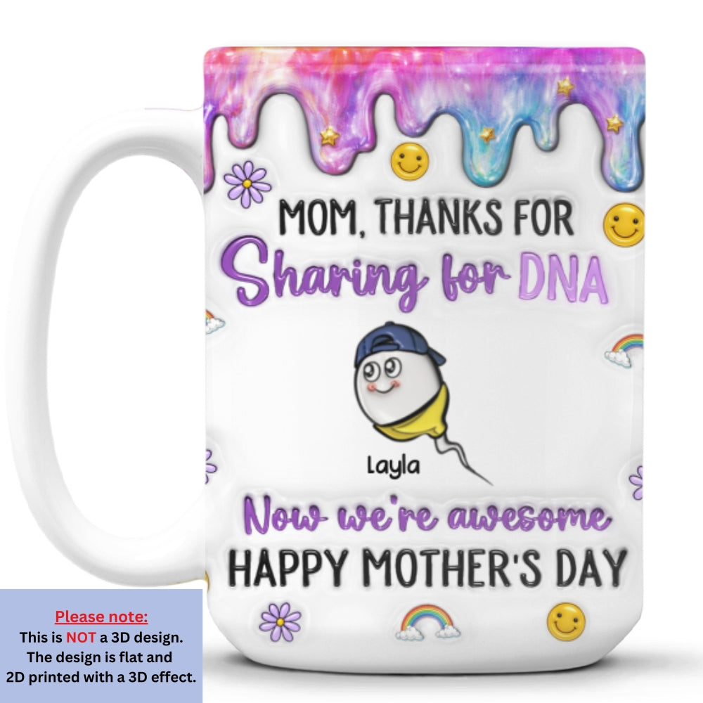 Custom Mother's Day Gift for Mom & Grandma • Now We Are Awesome - Personalized 3D Inflated Effect Mug