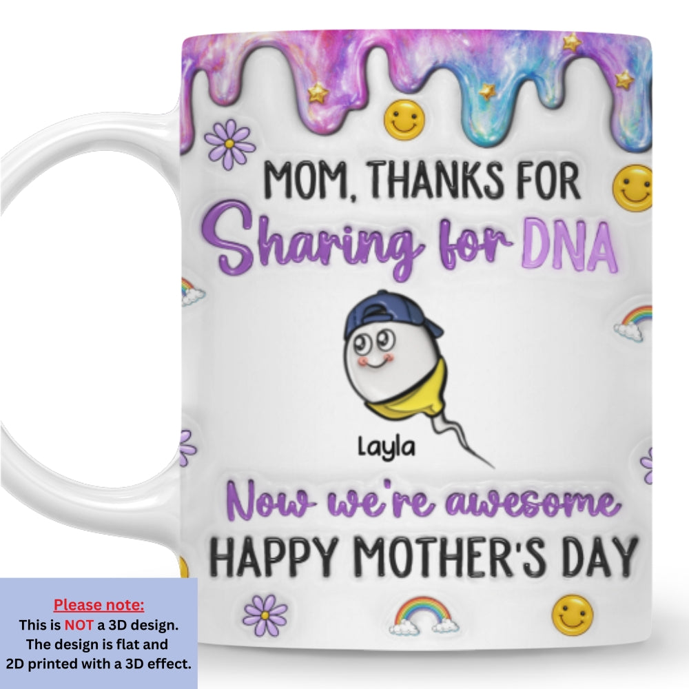 Custom Mother's Day Gift for Mom & Grandma • Now We Are Awesome - Personalized 3D Inflated Effect Mug