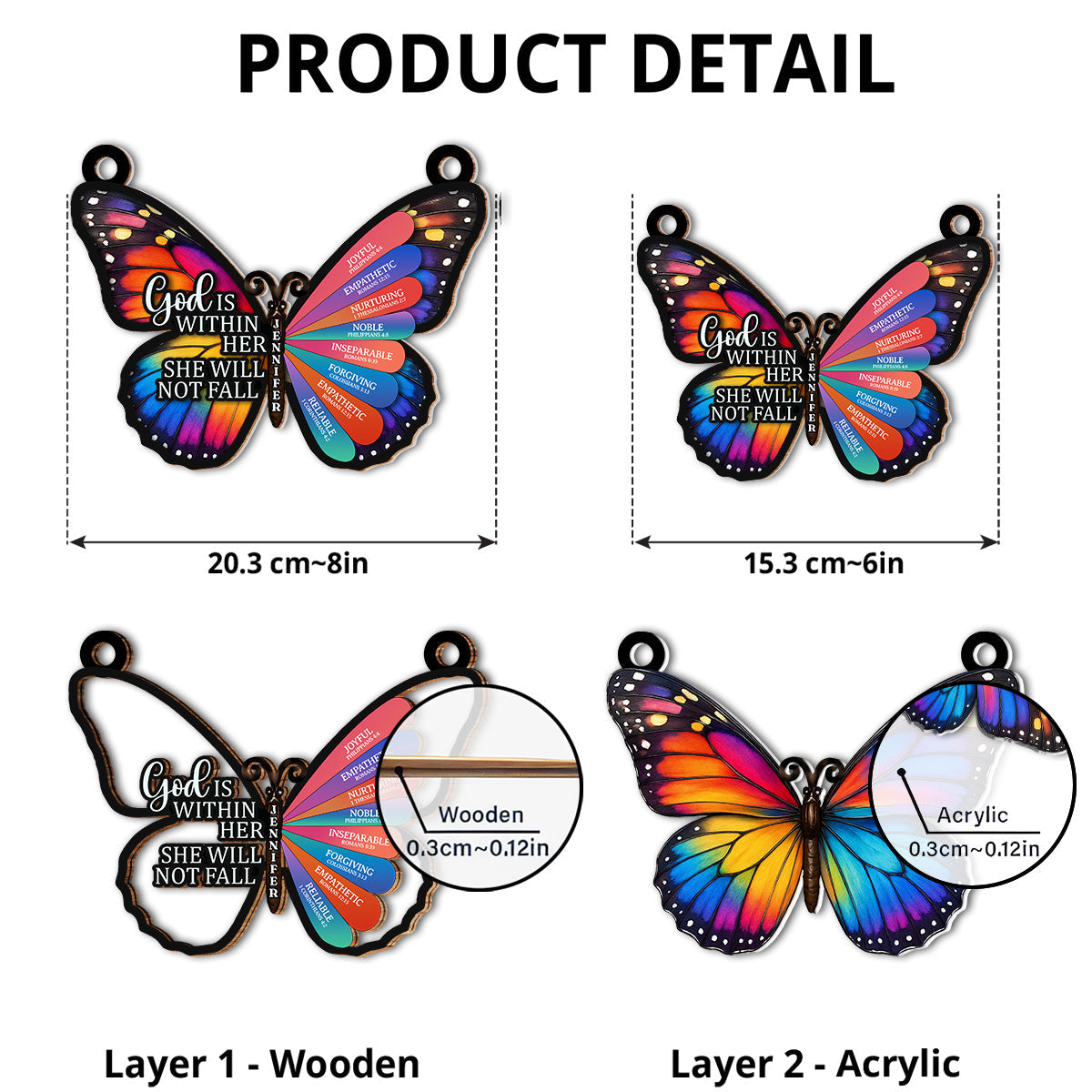 Custom Name Best Friend Hanging Decor, Friendship Birthday Gifts • God Says You Are - Personalized Suncatcher