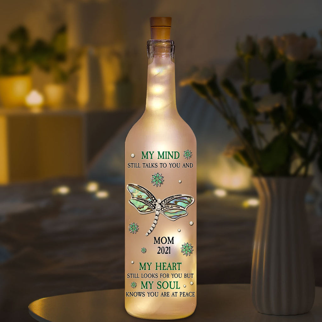 My Mind Still Talks To You - Personalized Bottle Lamp