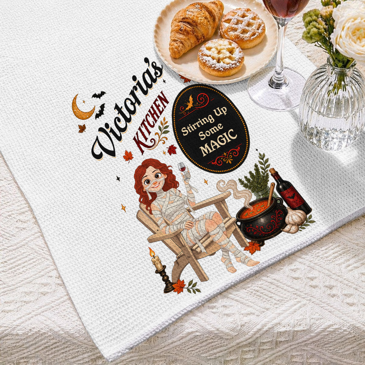 Homemade Magic Starts Here - Personalized Kitchen Towel