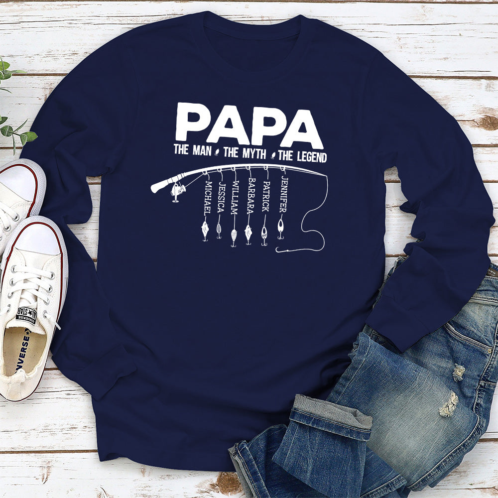 Custom Father's Day, Special Gift for Dad & Grandpa • The Fishing Legend - Personalized Shirt