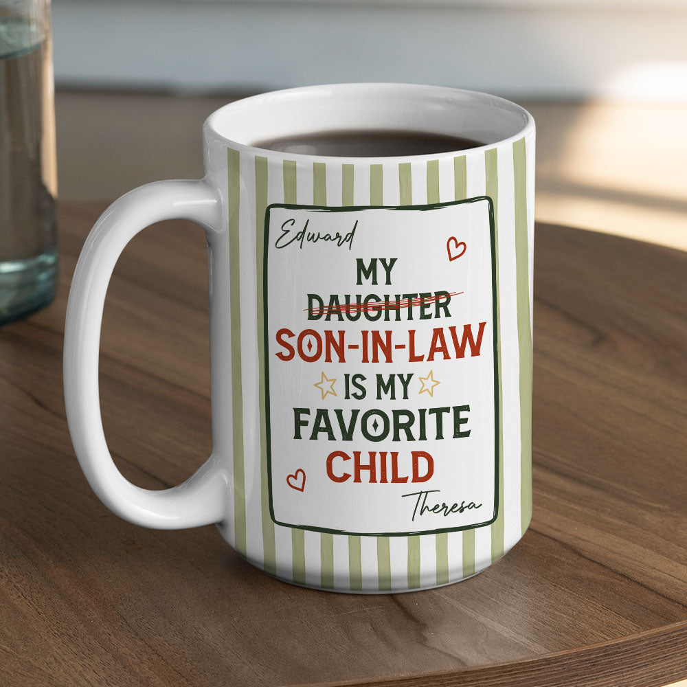 Custom Father's Day Gift For Son • My Favorite Child - Personalized Coffee Mug
