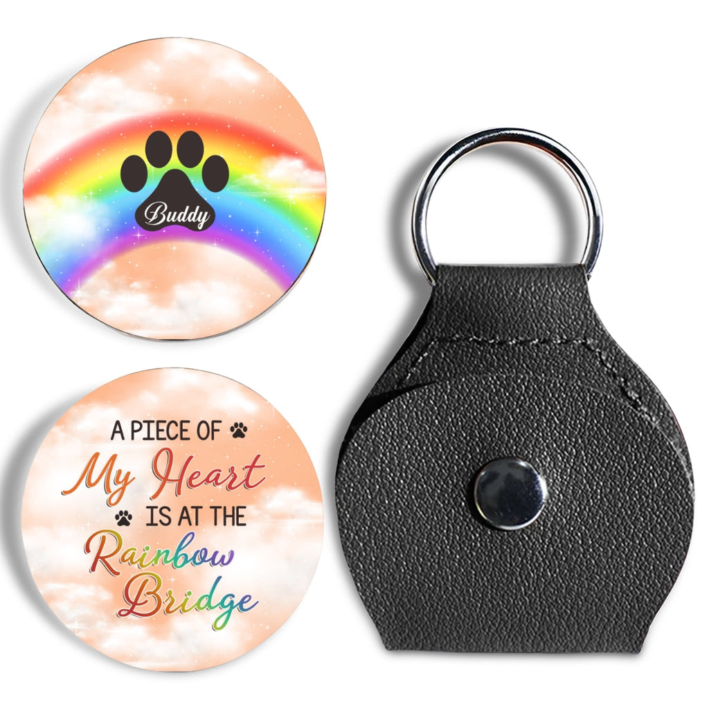 Custom Coin Keychain, Mother's Father's Day Birthday Gift Keepsake • Piece Of My Heat - Personalized Pocket Hug