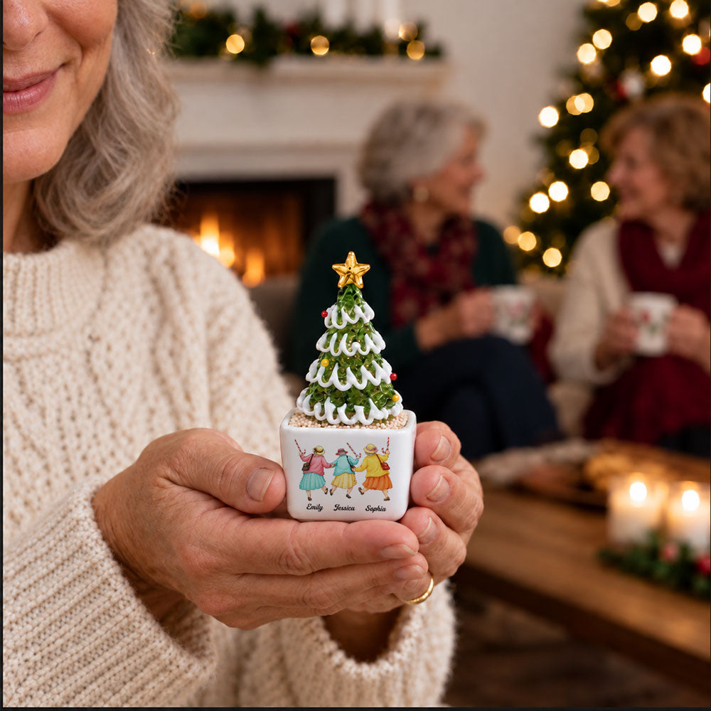 Pick You Up - Personalized Glass Christmas Tree
