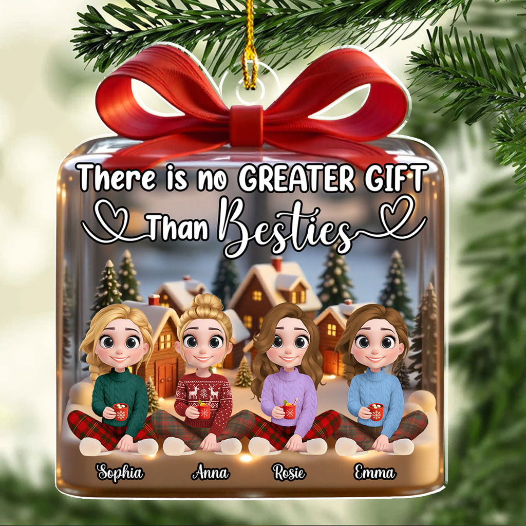 Custom Sister Christmas Ornament •  No Greater Gift - Personalized Acrylic Ornament