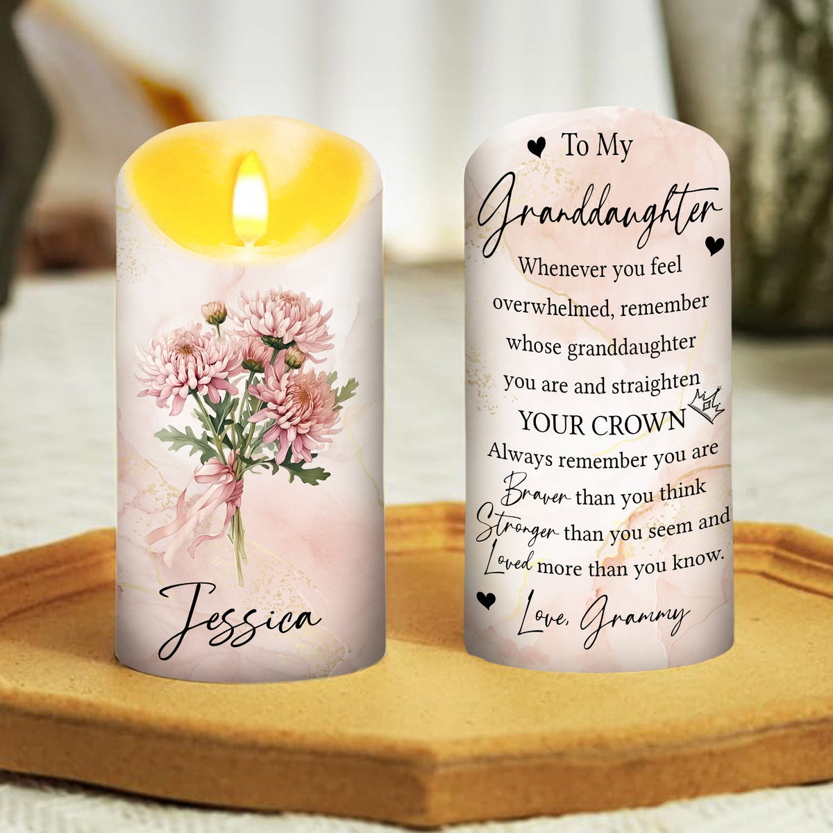 You Are Loved More Deeply - Personalized LED Candle