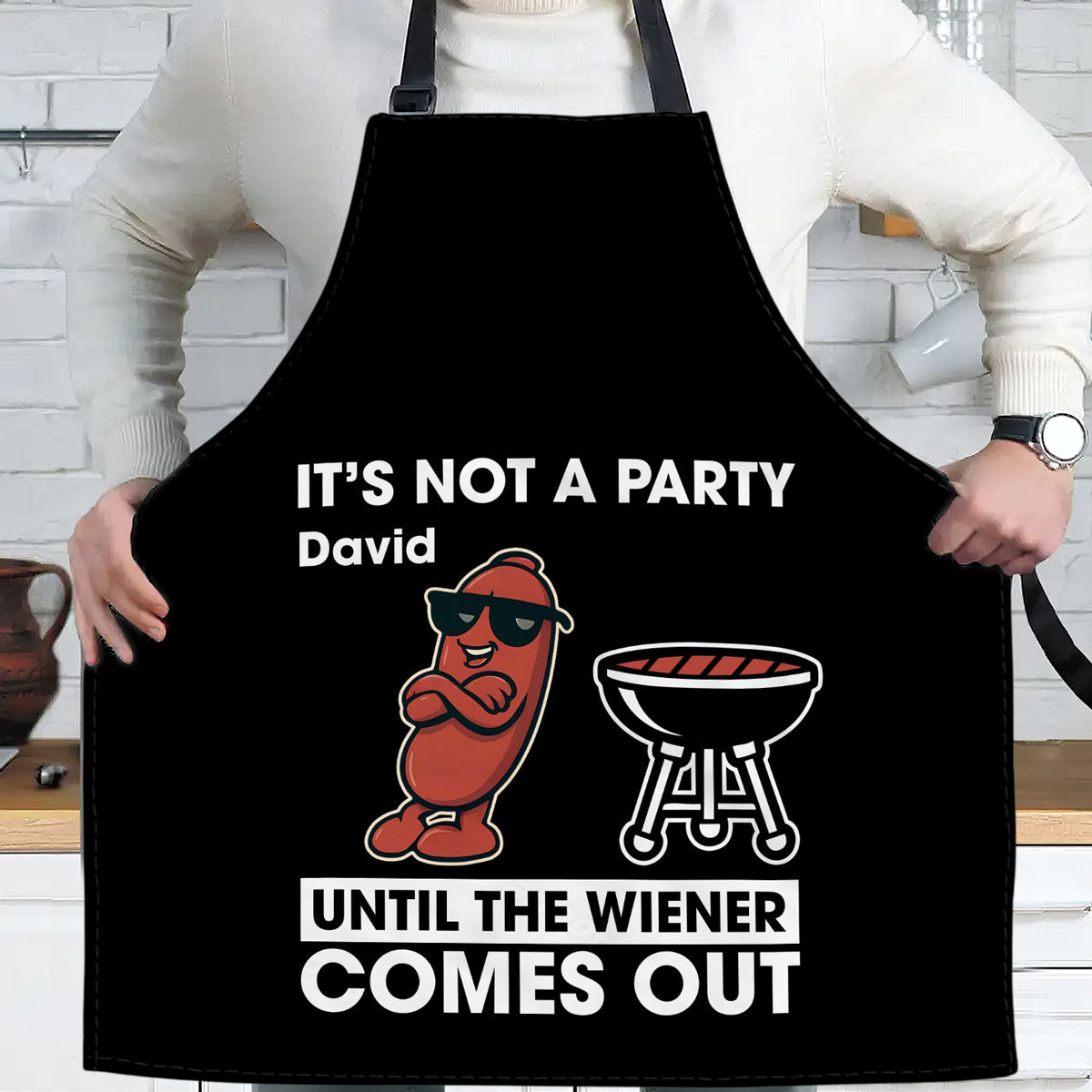 No Party Without Grilled Wieners - Personalized Apron