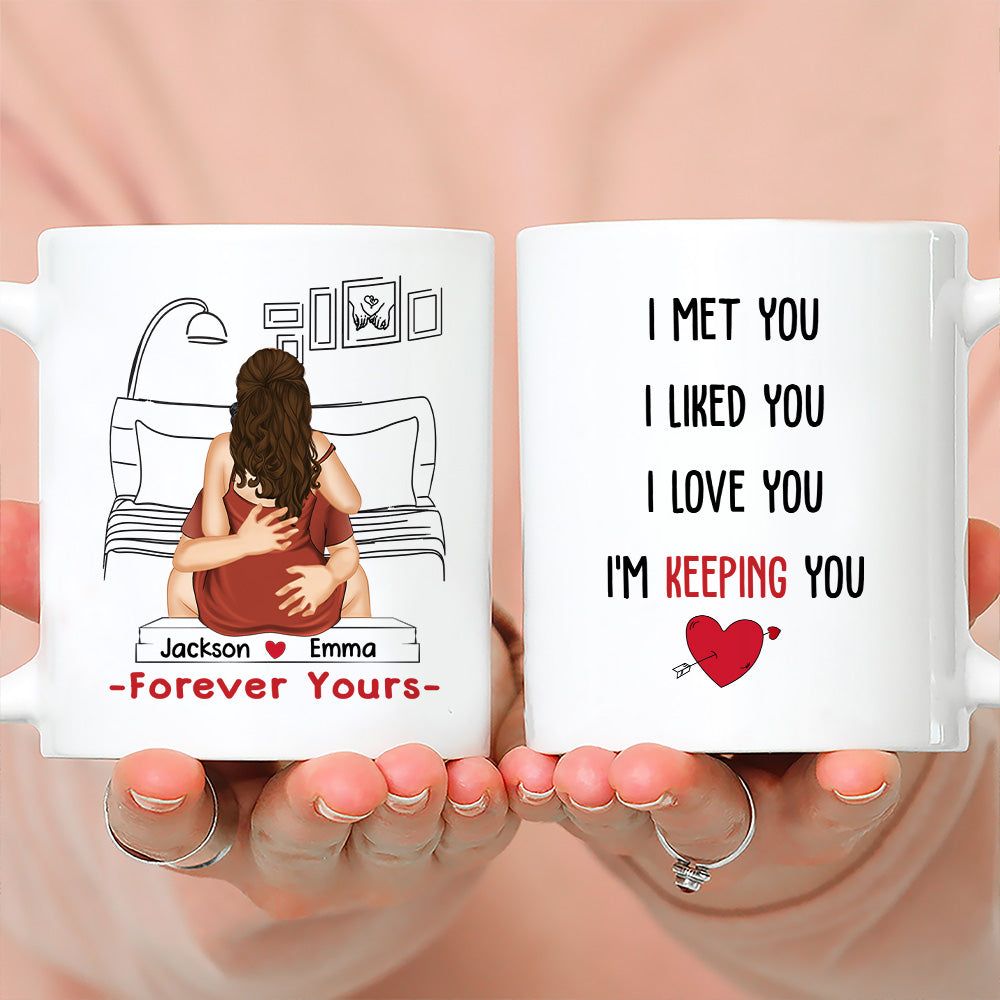 Custom Anniversary Keepsake Gifts For Couple • Keep You Forever - Personalized Coffee Mug