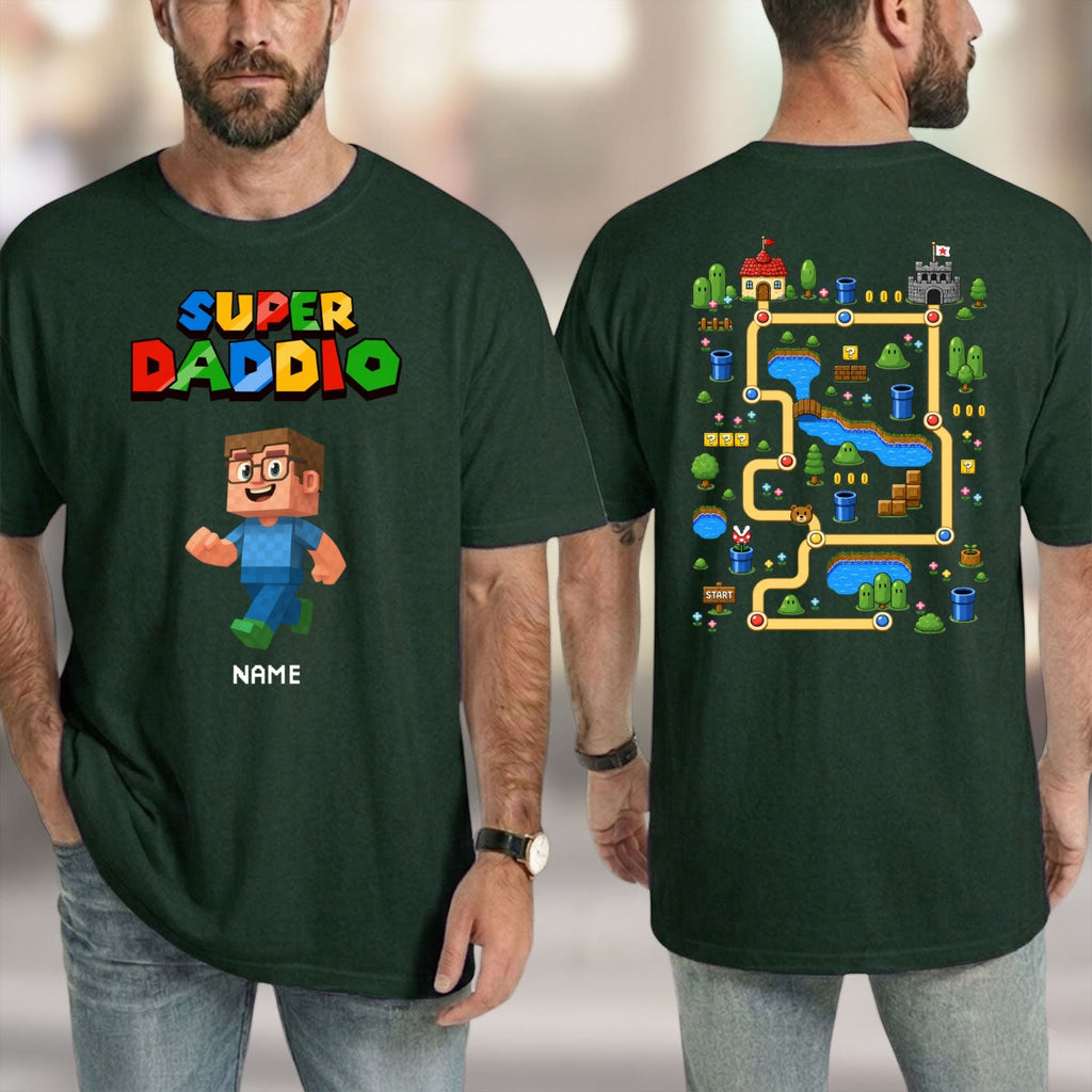 Custom Father's Day, Special Gift for Dad & Grandpa • Daddy Play Game With Us - Personalized Shirt