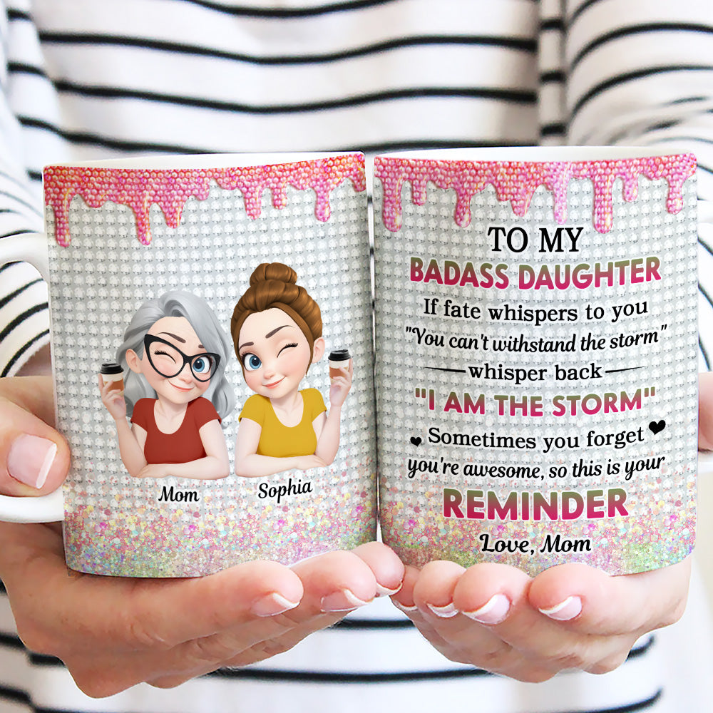 Custom Christmas & Birthday Gift for Daughter • Granddaughter Who Breaks Barriers - Personalized Coffee Mug