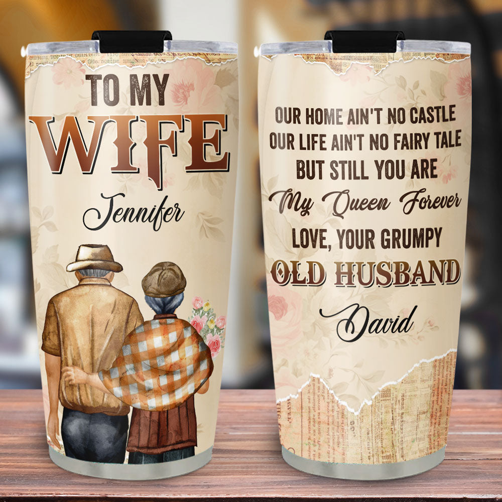 Custom Christmas Anniversary Gifts For Wife • To My Wife Version 2 - Personalized Tumbler