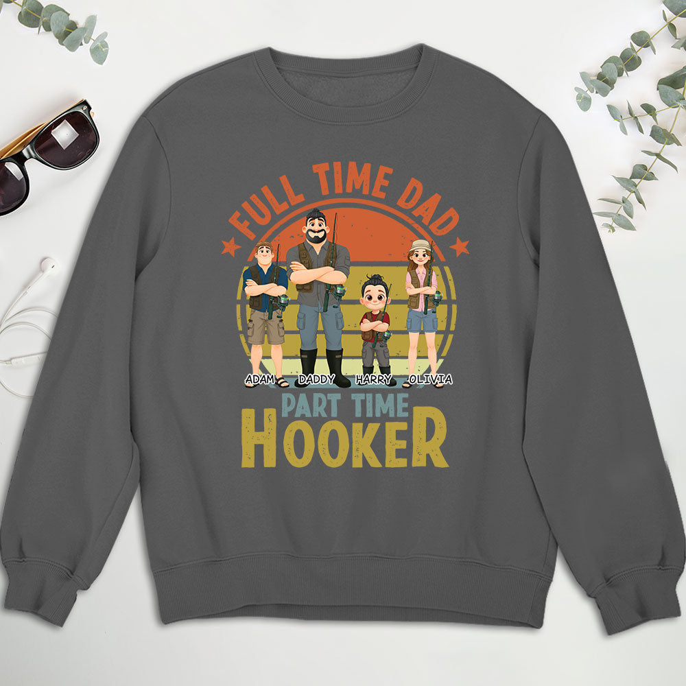 Custom Father's Day, Special Gift for Dad & Grandpa • Dad Catches Bigger Stories - Personalized Shirt