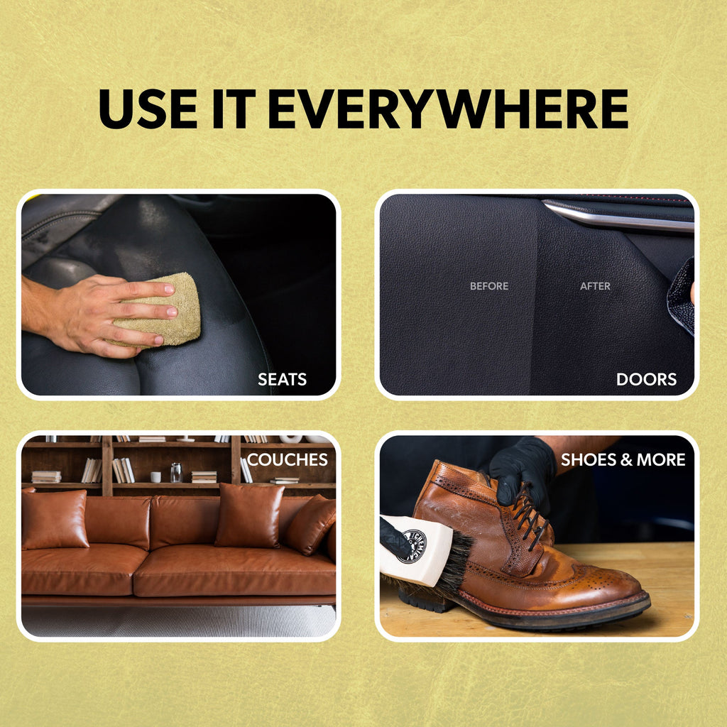 Leather Cleaner and Conditioner Care Kit