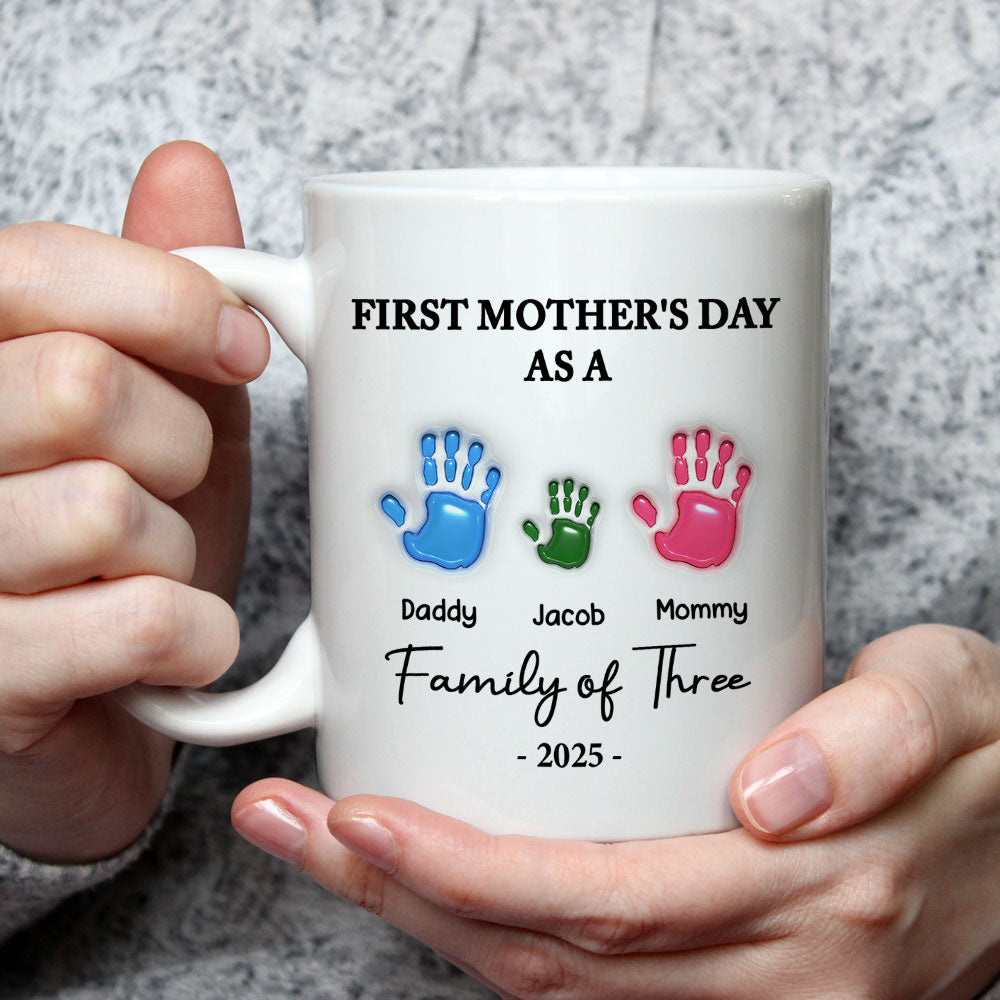 Custom Mother's Day Gift for Mom & Grandma • First Mother Day - Personalized 3D Inflated Effect Mug