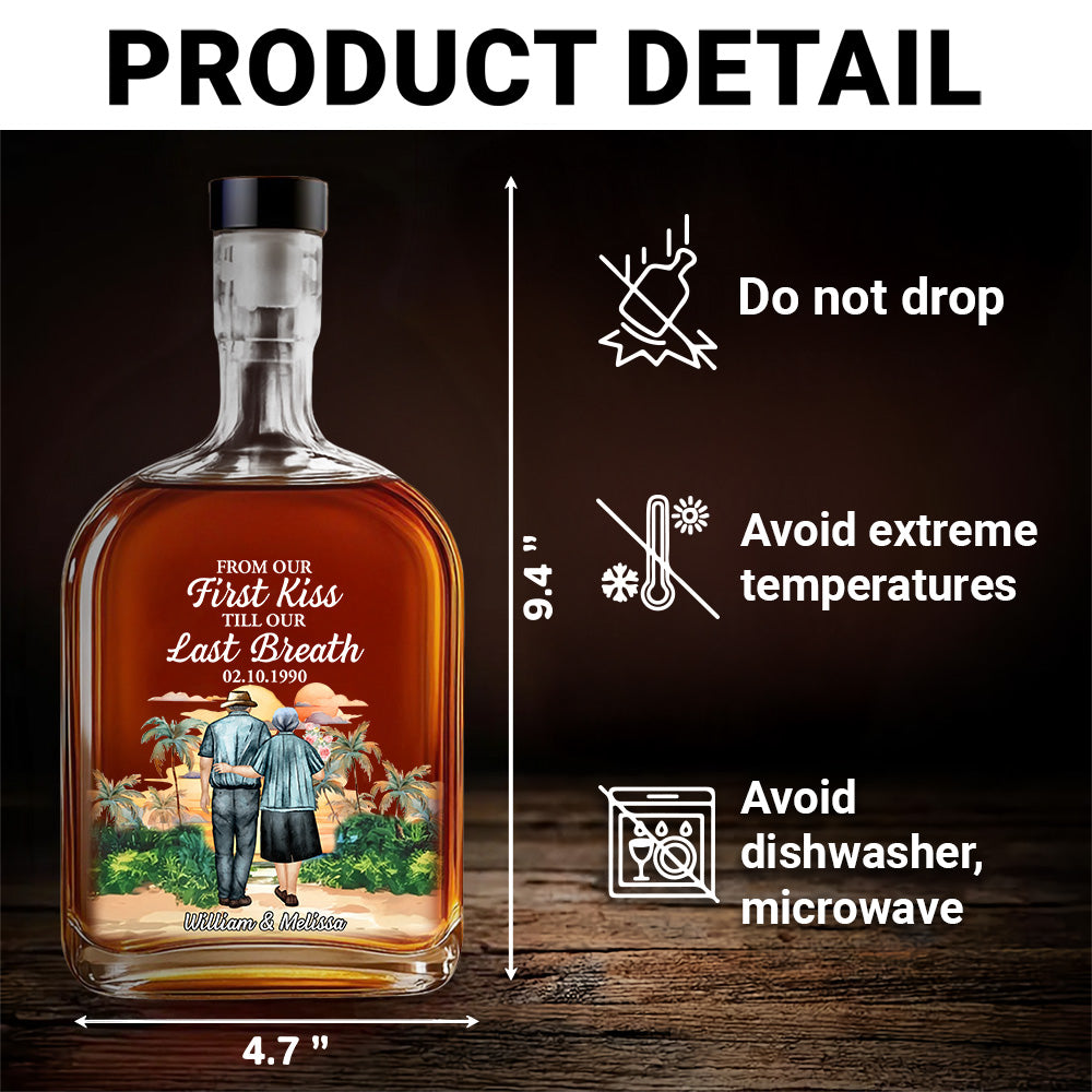 From Our First Kiss - Personalized Spirits Decanter