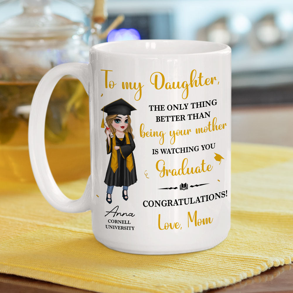 Custom Christmas & Birthday Keepsake Gift • To My Daughter Son Graduation - Personalized Coffee Mug