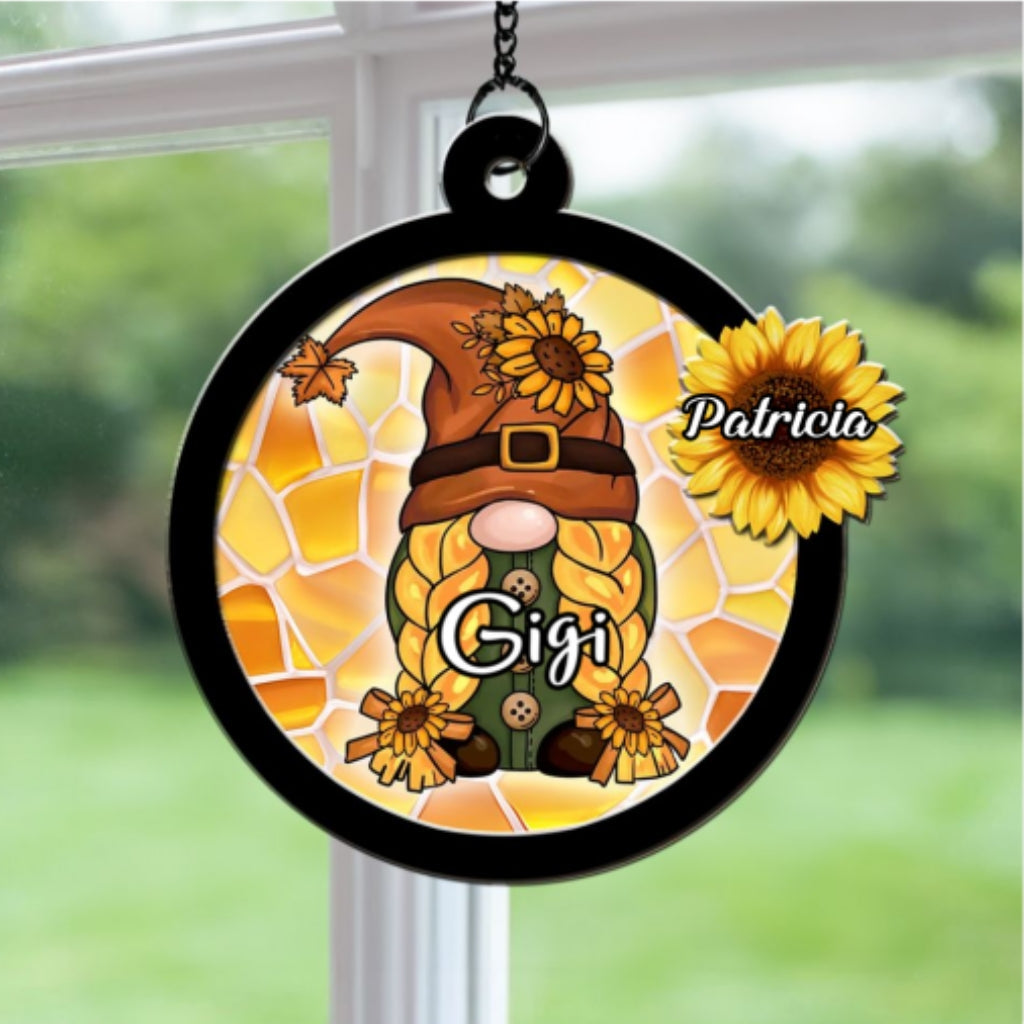 Custom Name Grandma Hanging Decor, Mother's Day Birthday Gifts • Love Being Called Grandma - Personalized Suncatcher