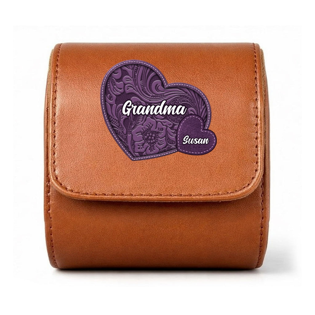 Little Sweethearts - Personalized Leather Watch Case