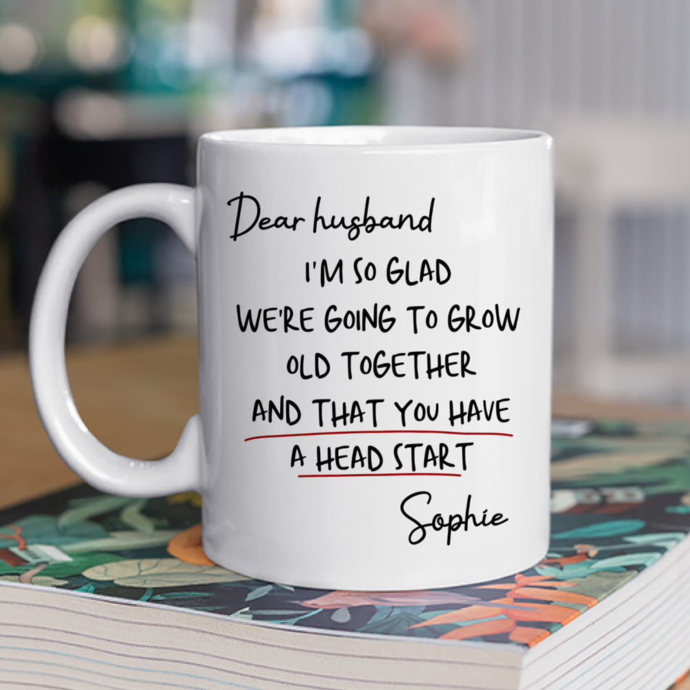Custom Anniversary Keepsake Gifts For Couple • Grow Old Together - Personalized Coffee Mug