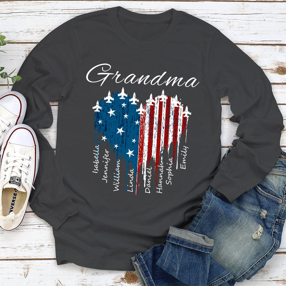 Custom Christmas & Birthday Gift for Grandma • Independence Day Grandma - Personalized Shirt