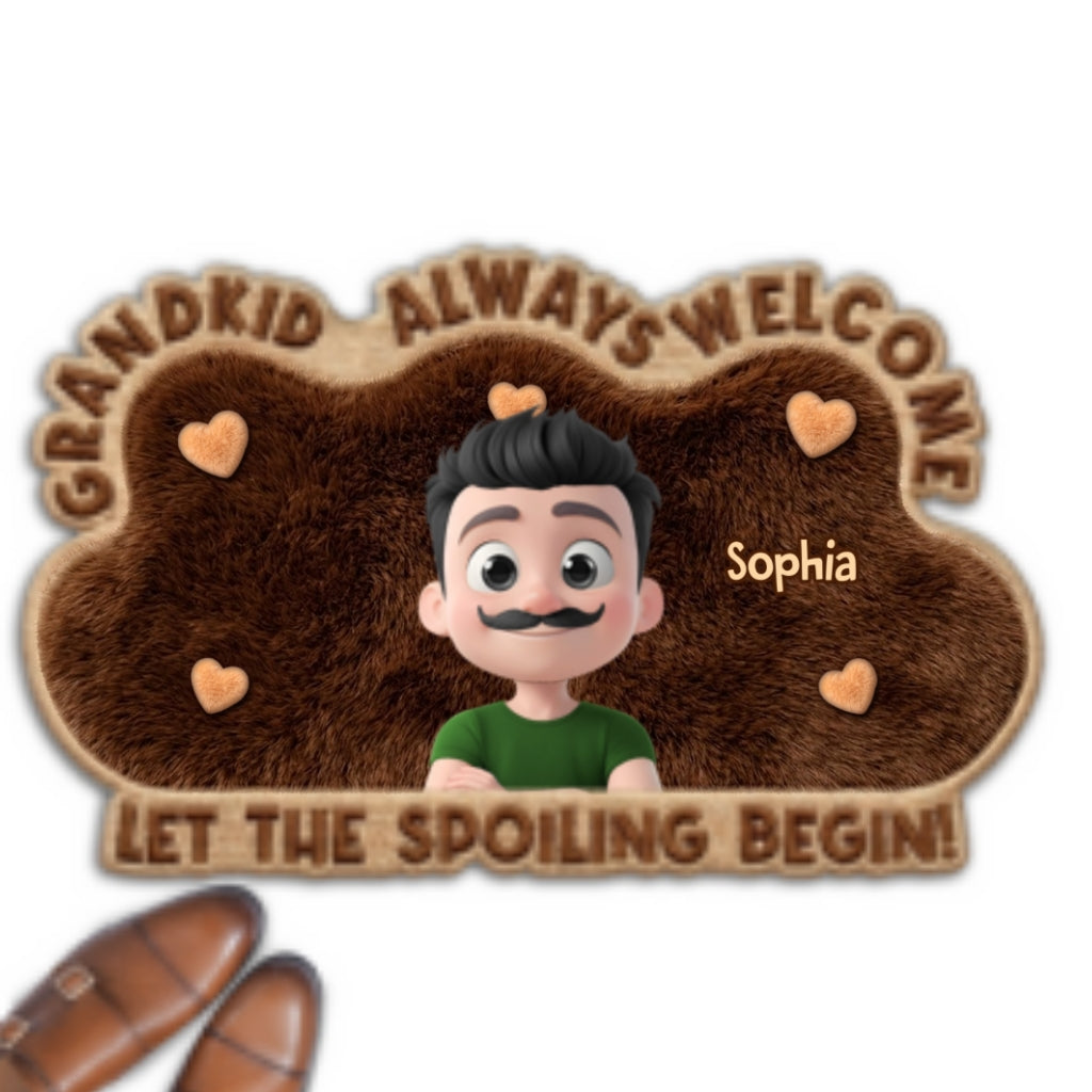 Spoiled Here - Personalized Doormat