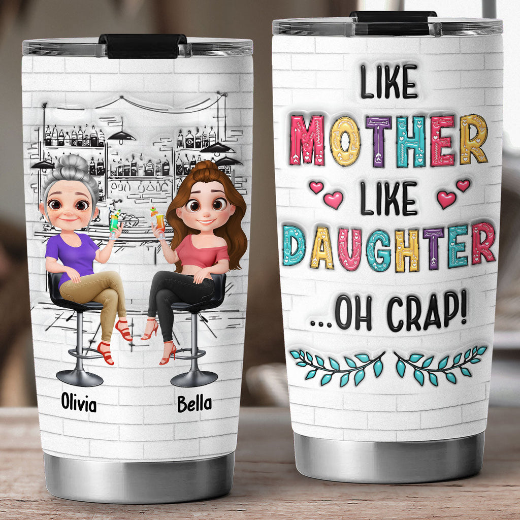 Custom Mother's Day Birthday Gifts For Mom • I Love Cute Mom - Personalized 3D Inflated Effect Tumbler