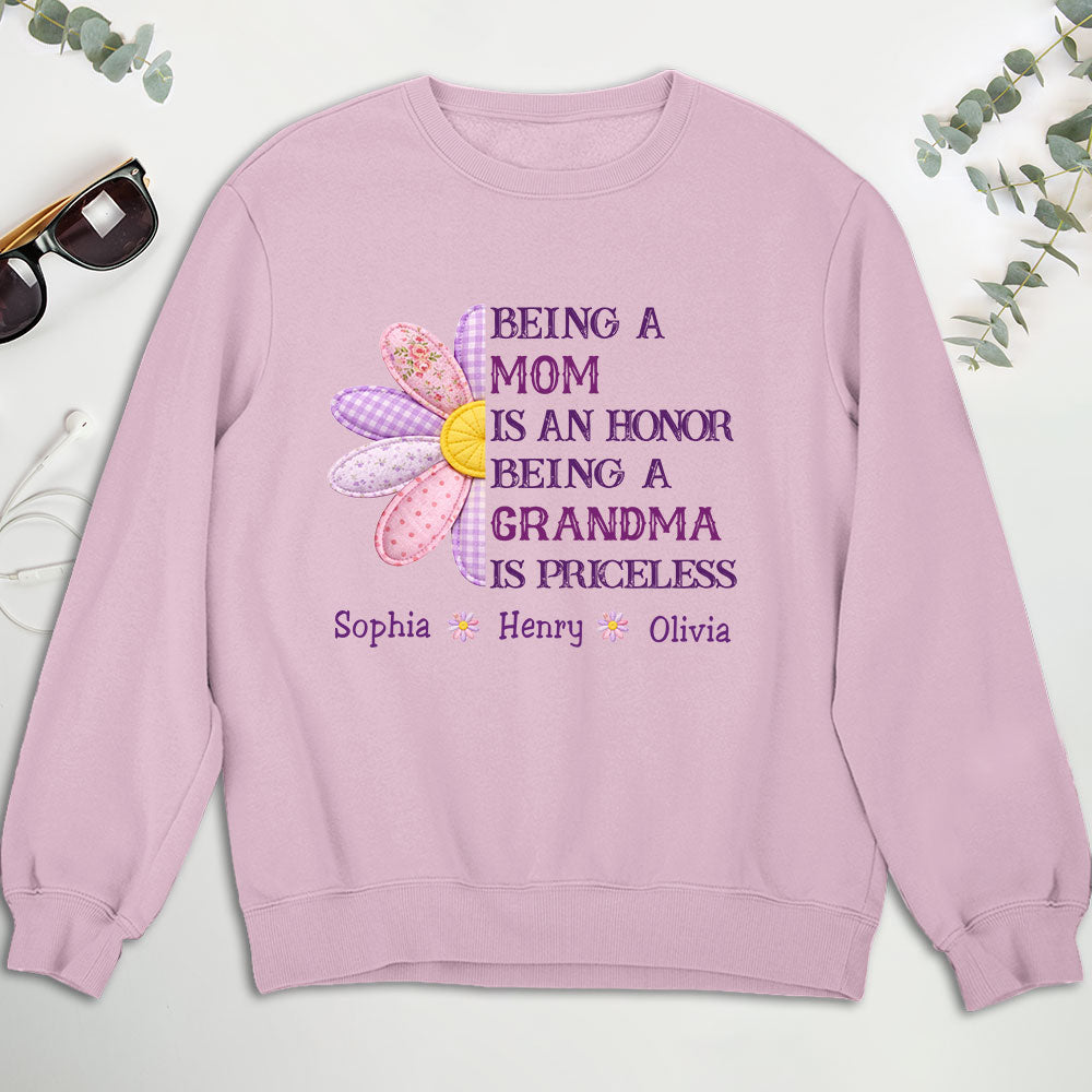 Custom Mother's Day Gift for Mom & Grandma • Being A Grandma - Personalized Shirt
