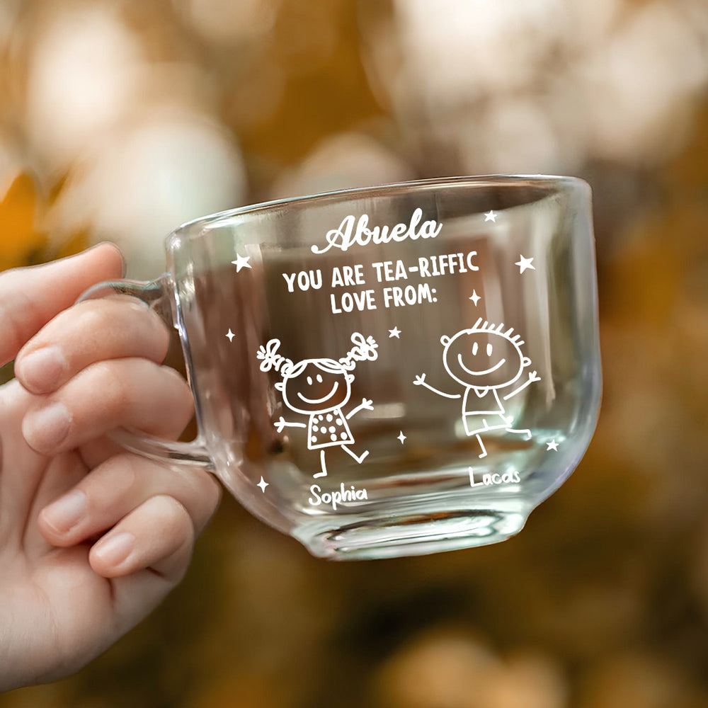 You Are Tea-Riffic - Personalized Glass Tea Cup