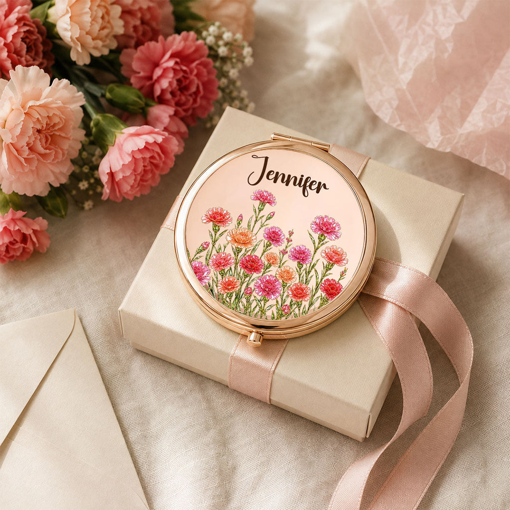 Flowers Made For Her Story - Personalized Compact Mirror