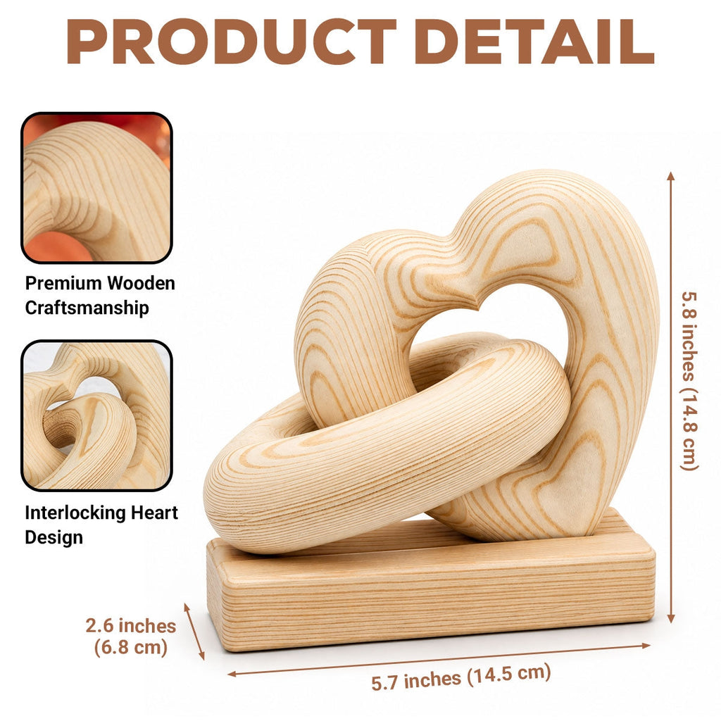 Annoying Each Other - Personalized Heart Sculpture With Base